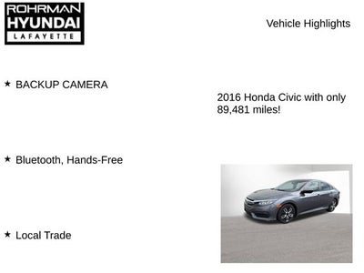 2016 Honda Civic LX