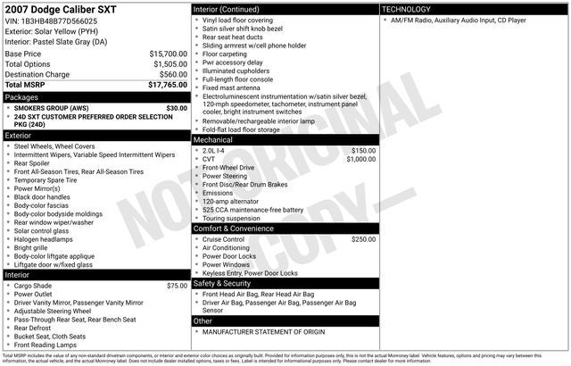 2007 Dodge Caliber SXT