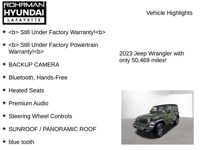 2023 Jeep Wrangler Sport S