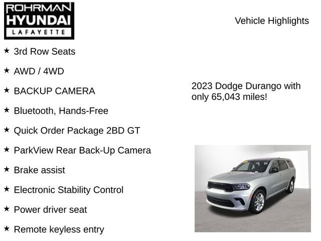 2023 Dodge Durango GT