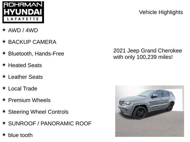 2021 Jeep Grand Cherokee Laredo X