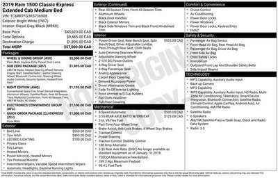 2019 RAM 1500 Classic Express