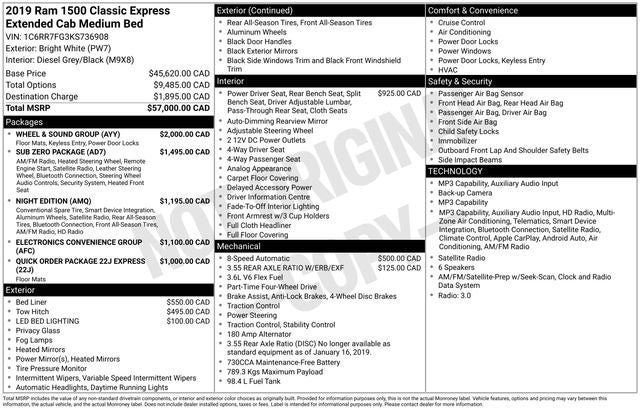 2019 RAM 1500 Classic Express