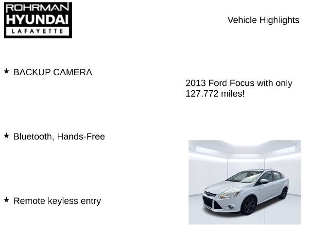 2013 Ford Focus SE