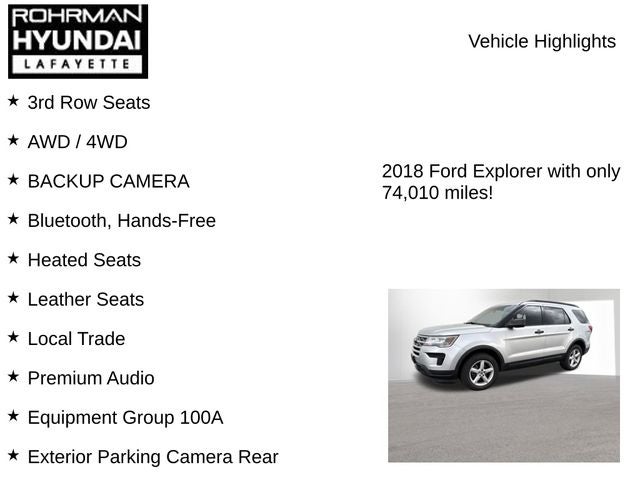 2018 Ford Explorer Base