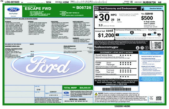2022 Ford Escape SE