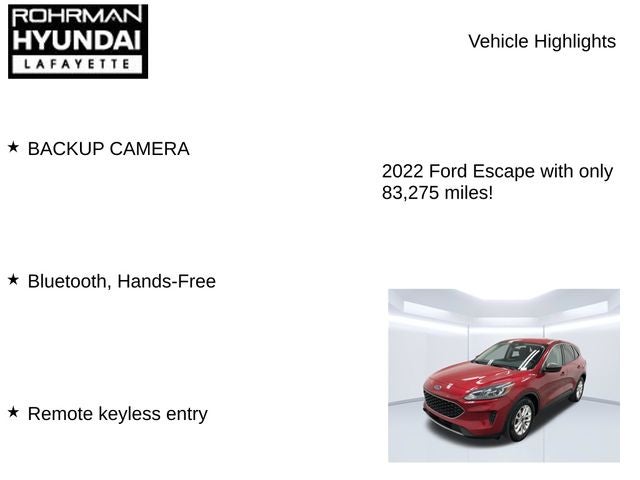 2022 Ford Escape SE