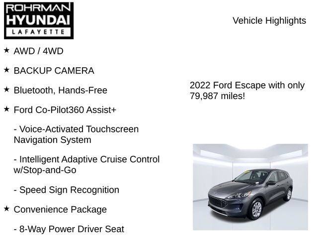 2022 Ford Escape SE