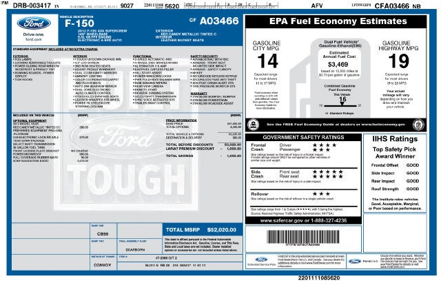 2012 Ford F-150 Platinum