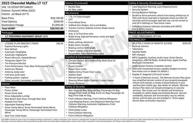 2023 Chevrolet Malibu LT