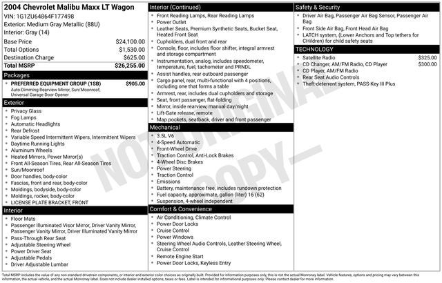 2004 Chevrolet Malibu Maxx LT