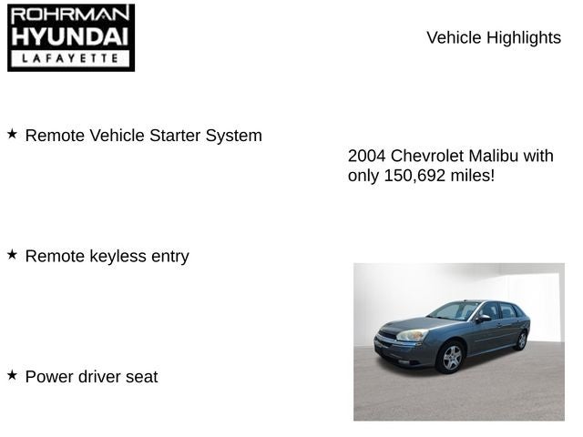 2004 Chevrolet Malibu Maxx LT