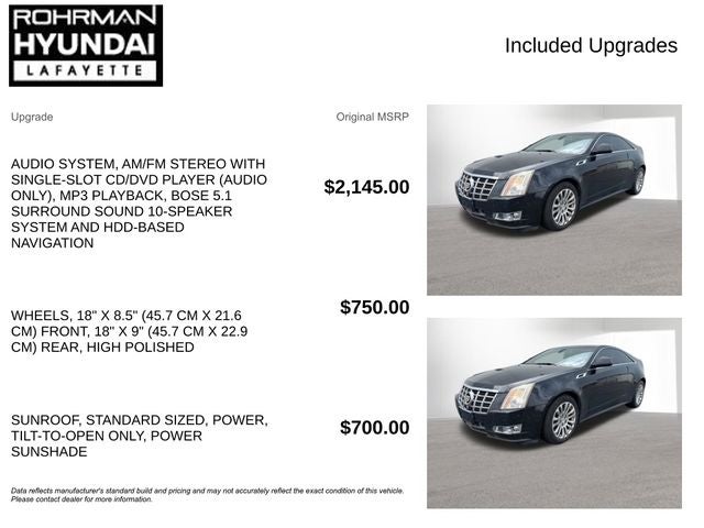 2012 Cadillac CTS Coupe Performance