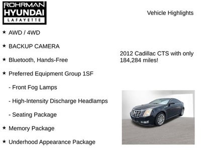 2012 Cadillac CTS Coupe Performance