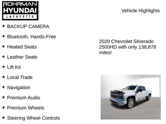 2020 Chevrolet Silverado 2500HD High Country