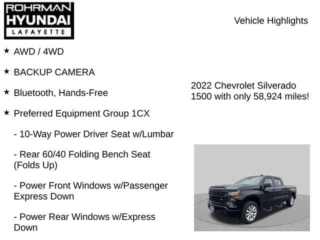 2022 Chevrolet Silverado 1500 Custom