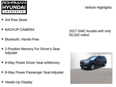 2017 GMC Acadia Limited Limited