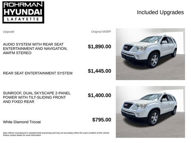2012 GMC Acadia SLT1