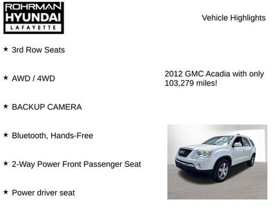 2012 GMC Acadia SLT1
