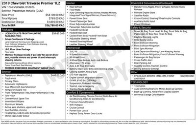 2019 Chevrolet Traverse Premier