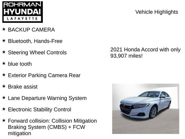 2021 Honda Accord LX