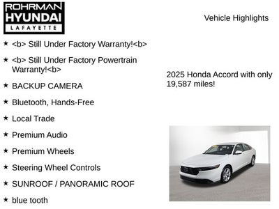 2025 Honda Accord LX