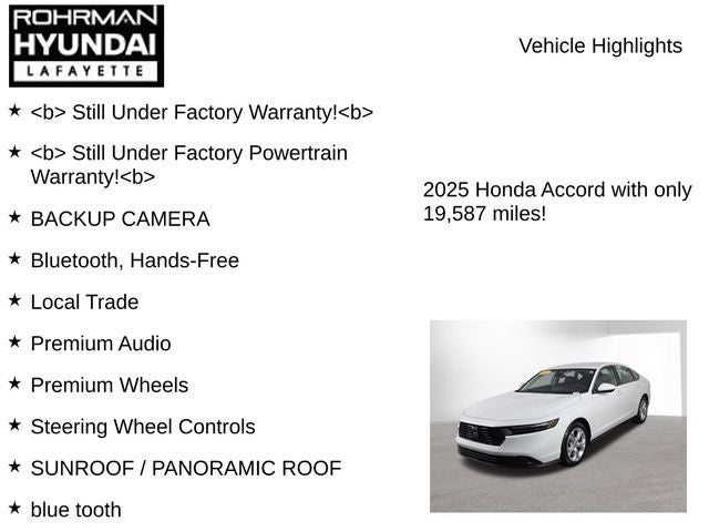 2025 Honda Accord LX