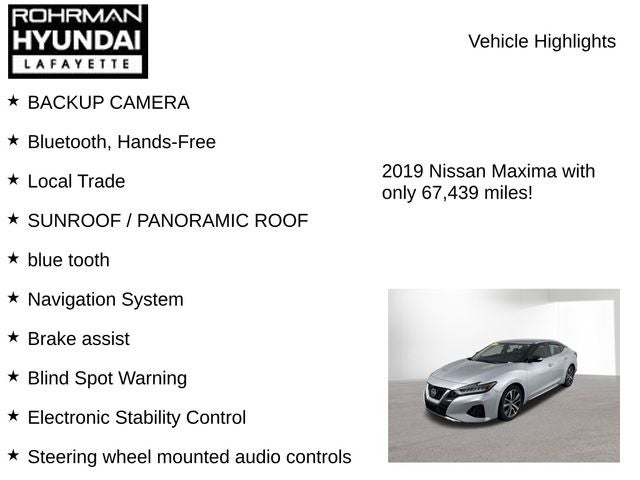 2019 Nissan Maxima SV