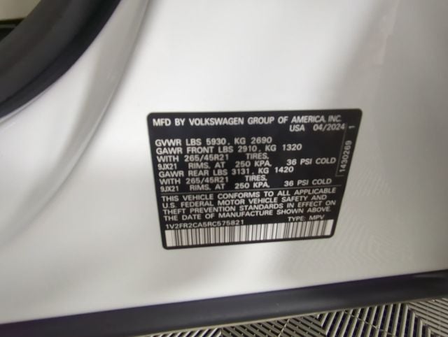 2024 Volkswagen Atlas 2.0T SEL Premium R-Line