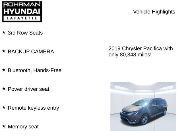 2019 Chrysler Pacifica Limited
