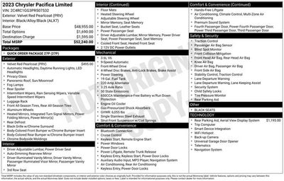 2023 Chrysler Pacifica Limited