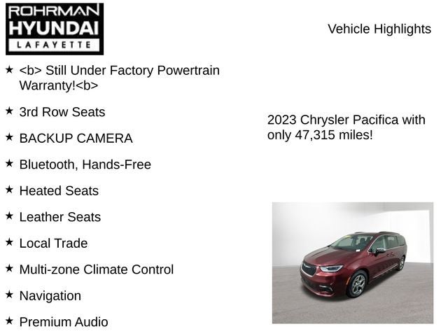 2023 Chrysler Pacifica Limited