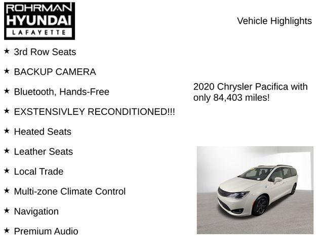 2020 Chrysler Pacifica Hybrid Limited