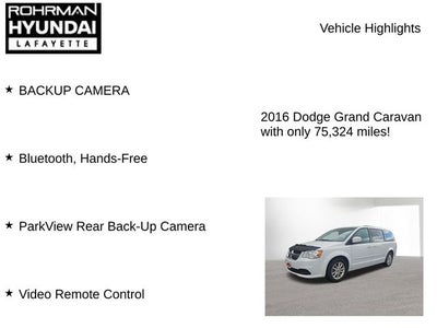 2016 Dodge Grand Caravan SXT