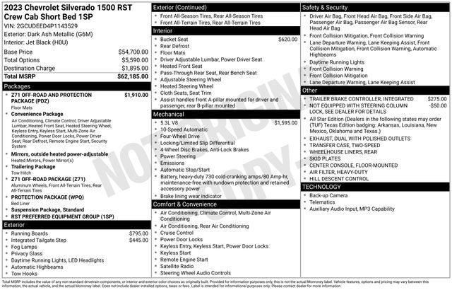 2023 Chevrolet Silverado 1500 RST