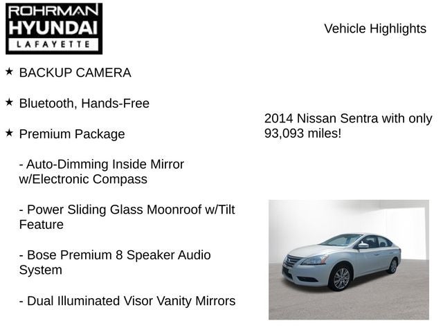 2014 Nissan Sentra SL