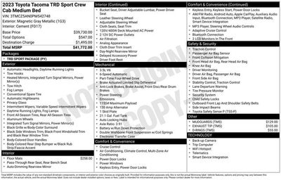 2023 Toyota Tacoma TRD Sport
