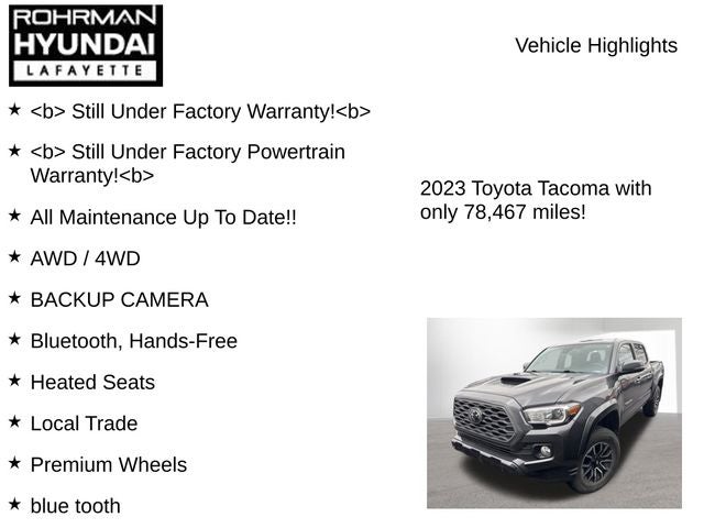 2023 Toyota Tacoma TRD Sport