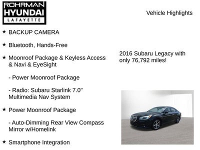 2016 Subaru Legacy 2.5i Limited
