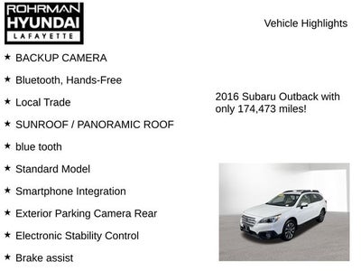2016 Subaru Outback 2.5i Limited