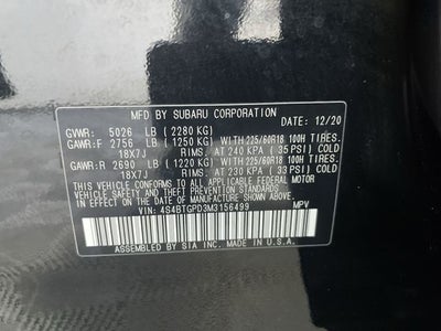 2021 Subaru Outback Touring XT