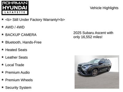 2025 Subaru Ascent Limited Bronze Edition
