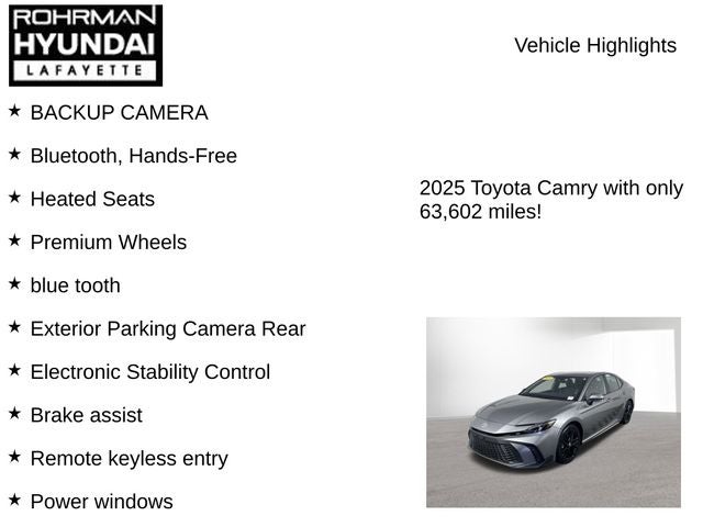 2025 Toyota Camry SE