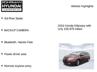 2016 Honda Odyssey EX-L