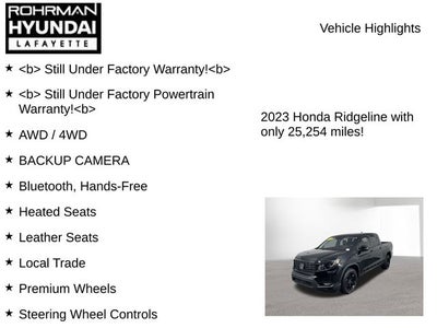 2023 Honda Ridgeline RTL