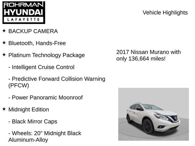 2017 Nissan Murano Platinum