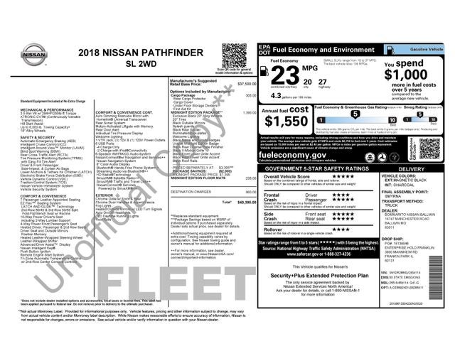 2018 Nissan Pathfinder SL
