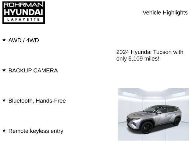 2024 Hyundai TUCSON SE