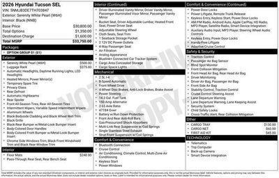 2026 Hyundai TUCSON SEL FWD