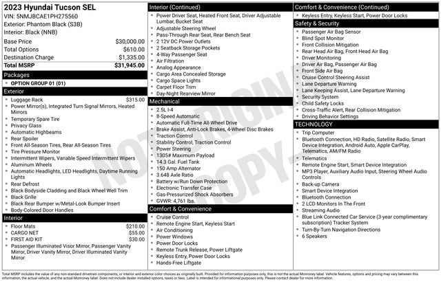 2023 Hyundai TUCSON SEL